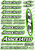 TEAM ASSOCIATED RC STICKER SHEET A5 'RK EDITION' - Jspec Stickers