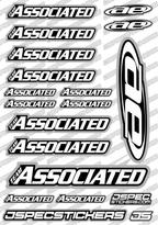 TEAM ASSOCIATED RC STICKER SHEET A5 'RK EDITION' - Jspec Stickers