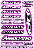 TEAM ASSOCIATED RC STICKER SHEET A5 'RK EDITION' - Jspec Stickers