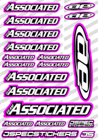 TEAM ASSOCIATED RC STICKER SHEET A5 'RK EDITION' - Jspec Stickers