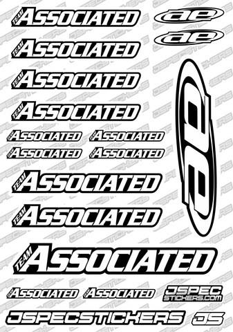 RC CAR NUMBER DECAL SHEET STYLE 1