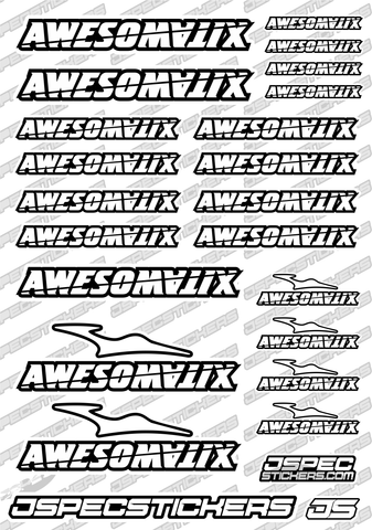 MECATECH RC LARGE SCALE DECAL SHEET