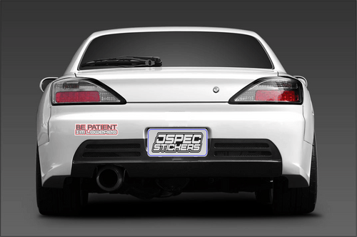 BE PATIENT, IM LOWERED BUMPER STICKER - Jspec Stickers