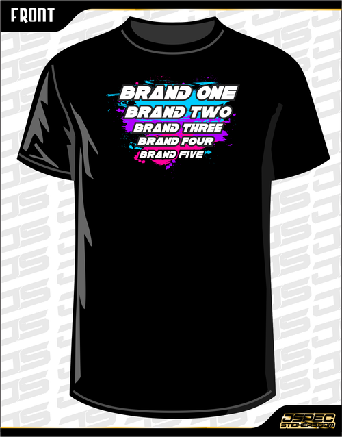 'BRUSHED' CUSTOM RC TSHIRT - Jspec Stickers