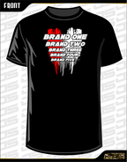 'VERTICAL BRUSHED' CUSTOM RC TSHIRT - Jspec Stickers