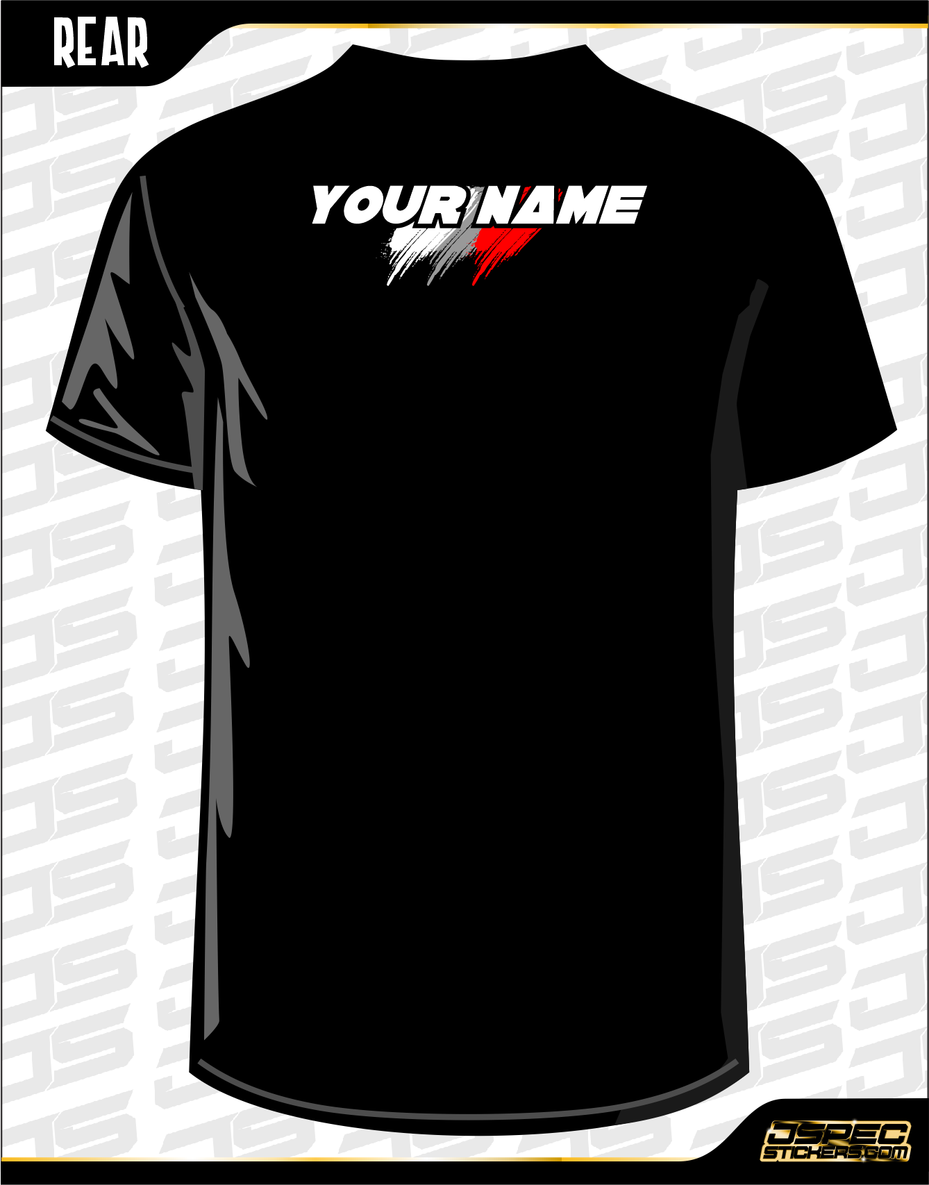 'VERTICAL BRUSHED' CUSTOM RC TSHIRT - Jspec Stickers