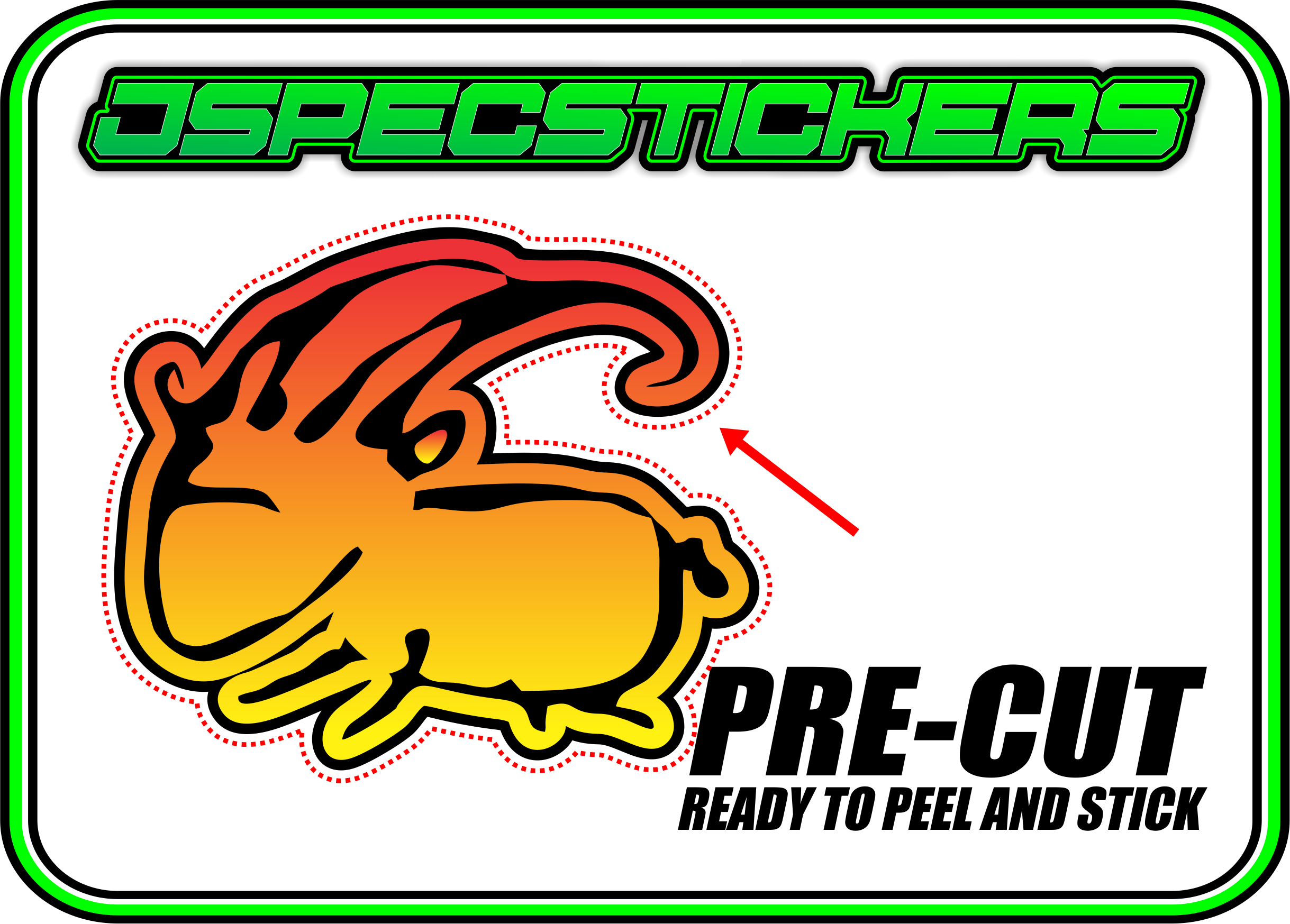 CAPRICORN RC STICKER SHEET A5 - Jspec Stickers