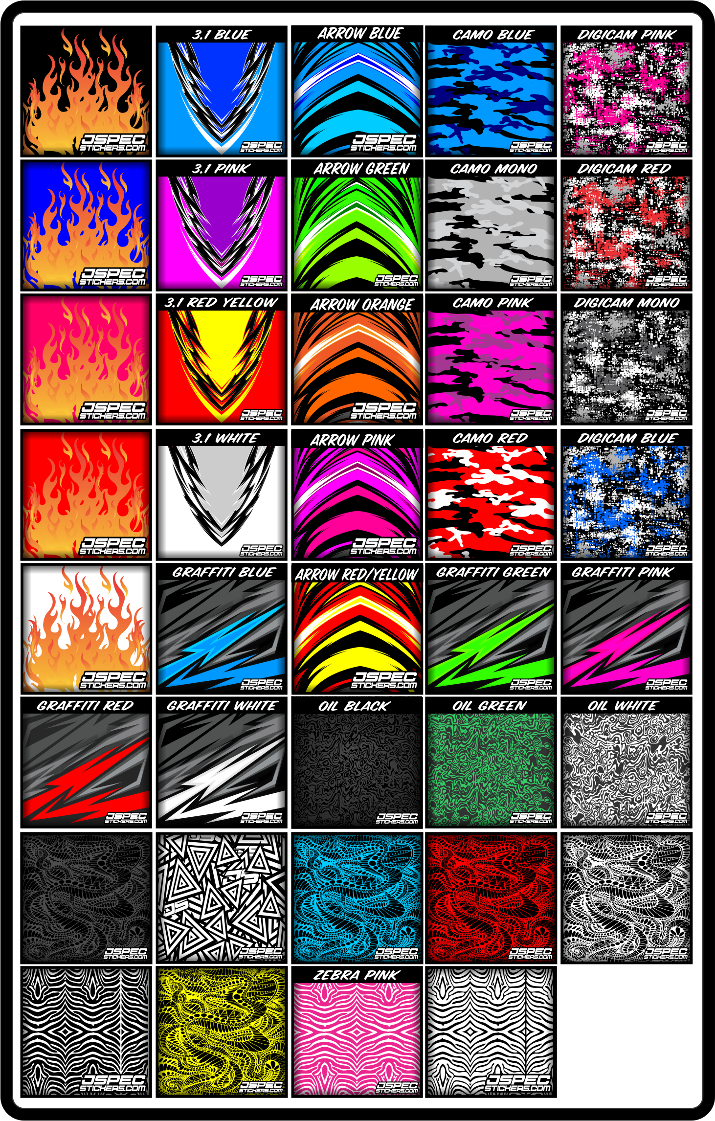 PRO WING SKIN JWRAP - Jspec Stickers