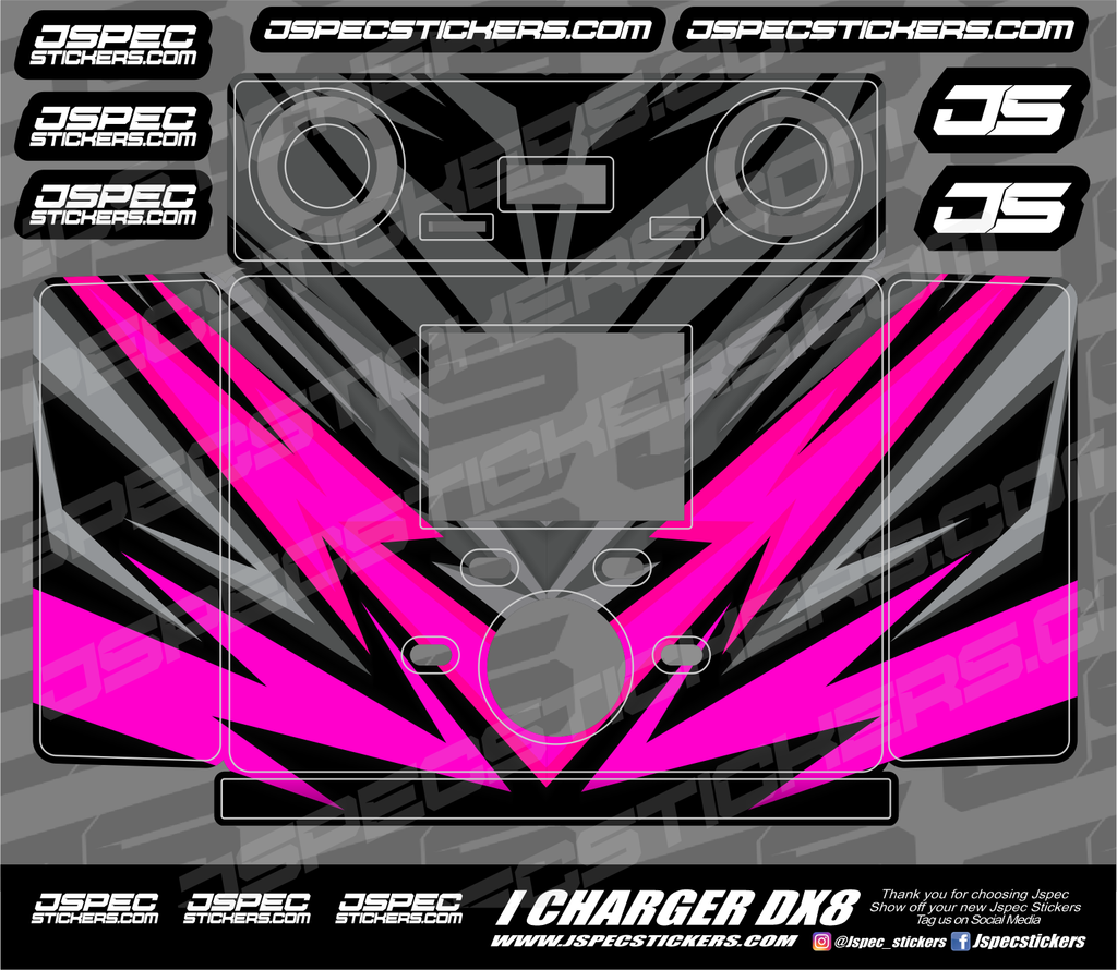 iCHARGER DX8 JWRAP CUSTOM SKIN - Jspec Stickers