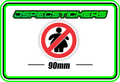 NO FAT CHICKS BUMPER STICKER - Jspec Stickers