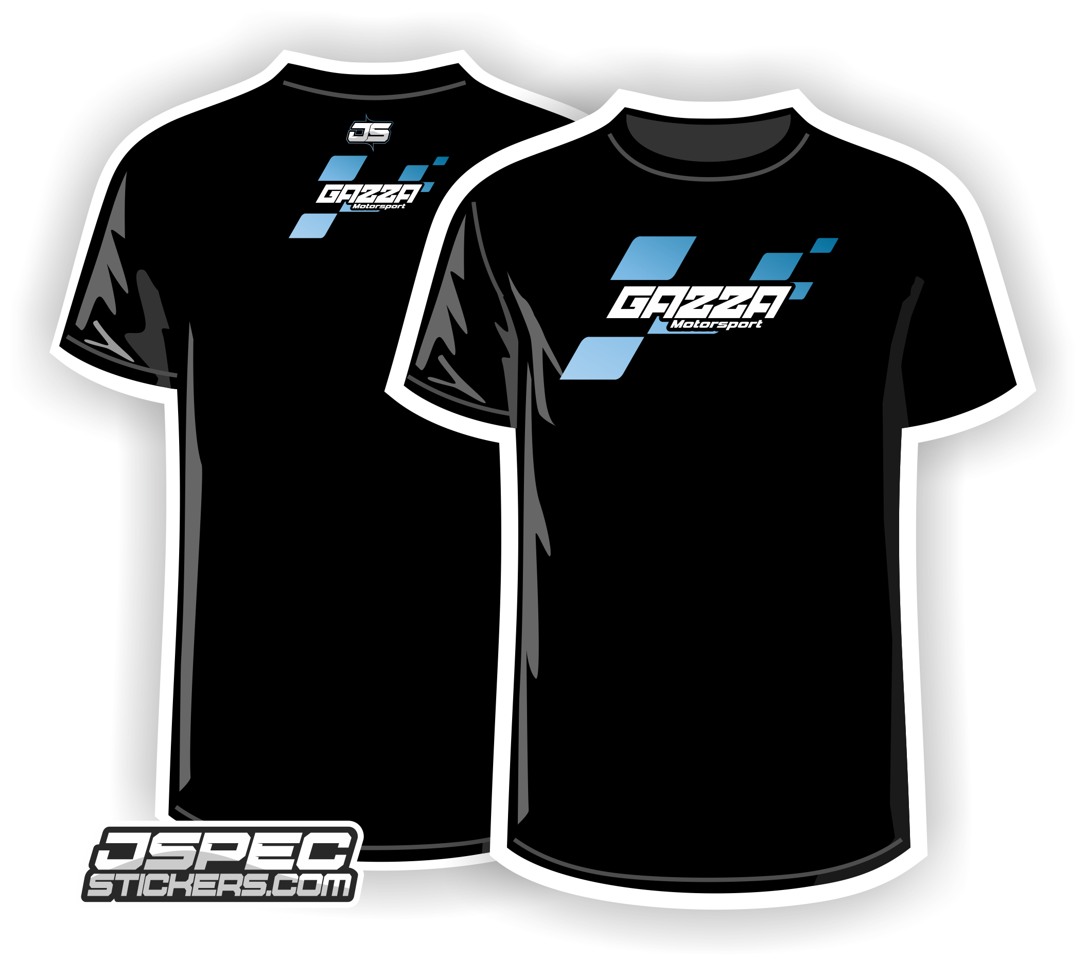 GAZZA MOTORSPORT TSHIRT - Jspec Stickers
