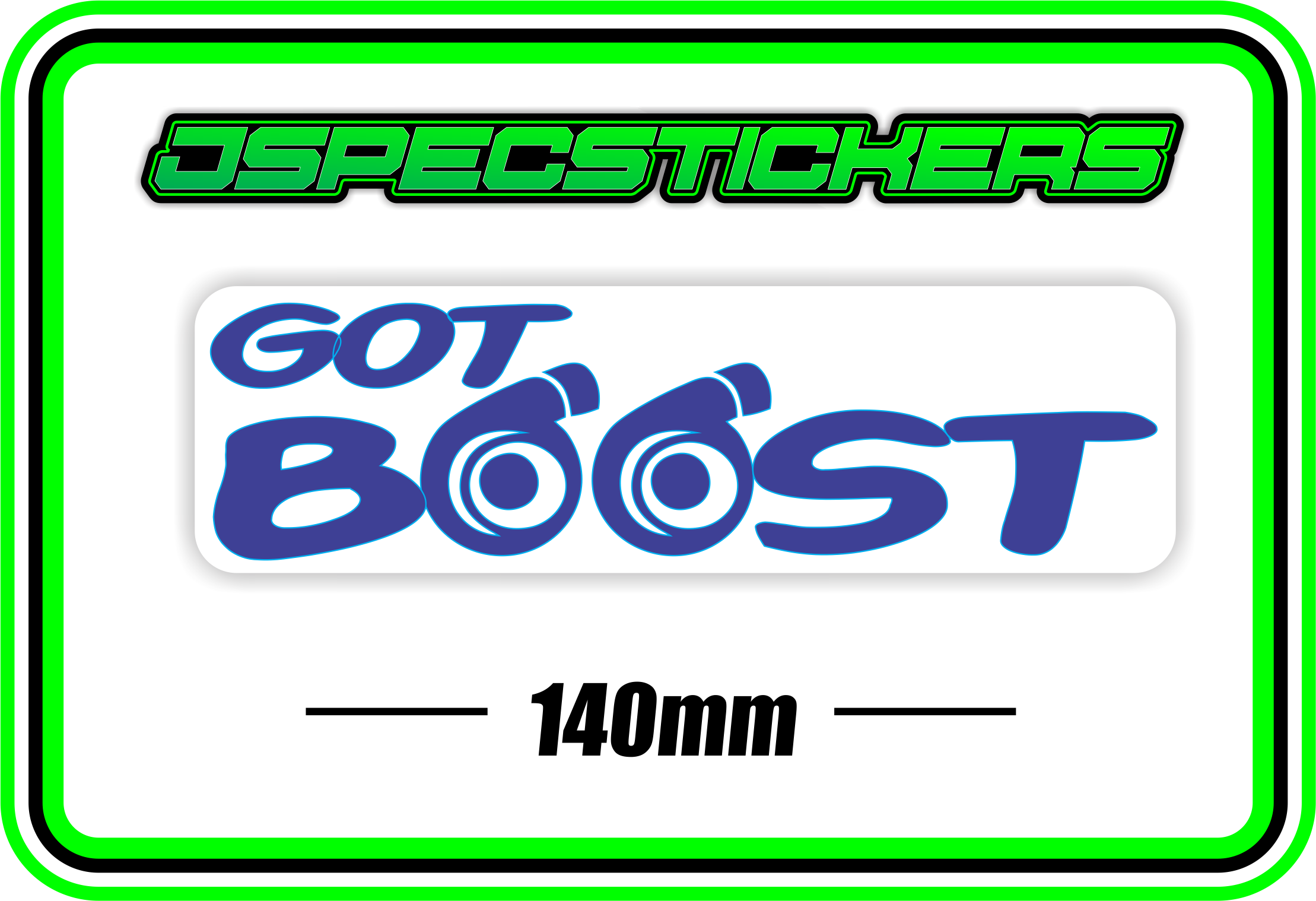 GOT BOOST BUMPER STICKER - Jspec Stickers