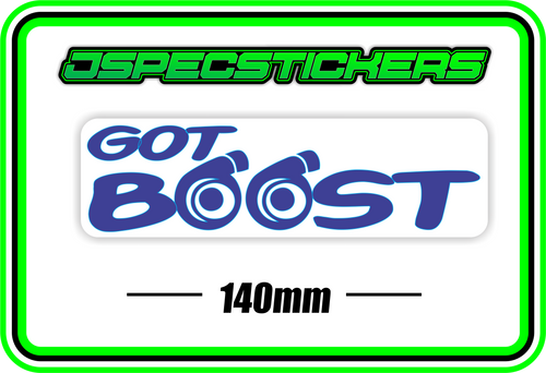 GOT BOOST BUMPER STICKER - Jspec Stickers