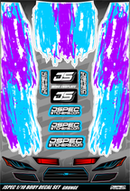 GRUNGE STYLE BODY DECAL SET - Jspec Stickers