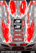 GRUNGE STYLE BODY DECAL SET - Jspec Stickers