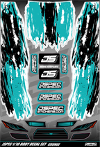 GRUNGE STYLE BODY DECAL SET - Jspec Stickers