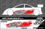 GRUNGE STYLE BODY DECAL SET - Jspec Stickers