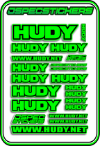 HUDY RC STICKER SHEET A5 - Jspec Stickers