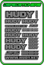 HUDY RC STICKER SHEET A5 - Jspec Stickers
