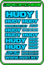 HUDY RC STICKER SHEET A5 - Jspec Stickers