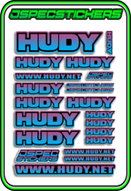 HUDY RC STICKER SHEET A5 - Jspec Stickers