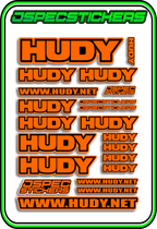 HUDY RC STICKER SHEET A5 - Jspec Stickers