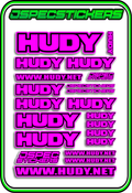 HUDY RC STICKER SHEET A5 - Jspec Stickers