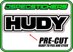 HUDY RC STICKER SHEET A5 - Jspec Stickers