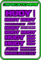 HUDY RC STICKER SHEET A5 - Jspec Stickers
