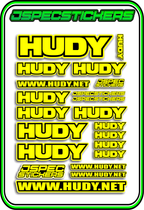 HUDY RC STICKER SHEET A5 - Jspec Stickers