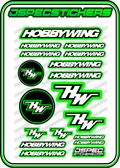 HOBBYWING RC STICKER SHEET A5 'RK EDITION' - Jspec Stickers