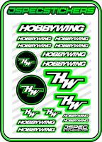 HOBBYWING RC STICKER SHEET A5 'RK EDITION' - Jspec Stickers