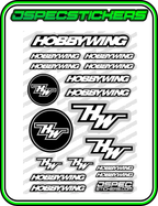 HOBBYWING RC STICKER SHEET A5 'RK EDITION' - Jspec Stickers