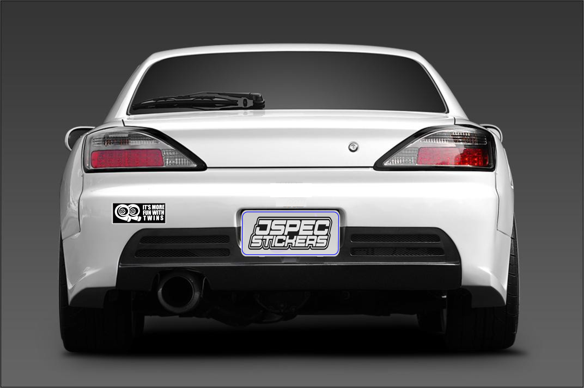 ITS MORE FUN WITH TWINS BUMPER STICKER - Jspec Stickers