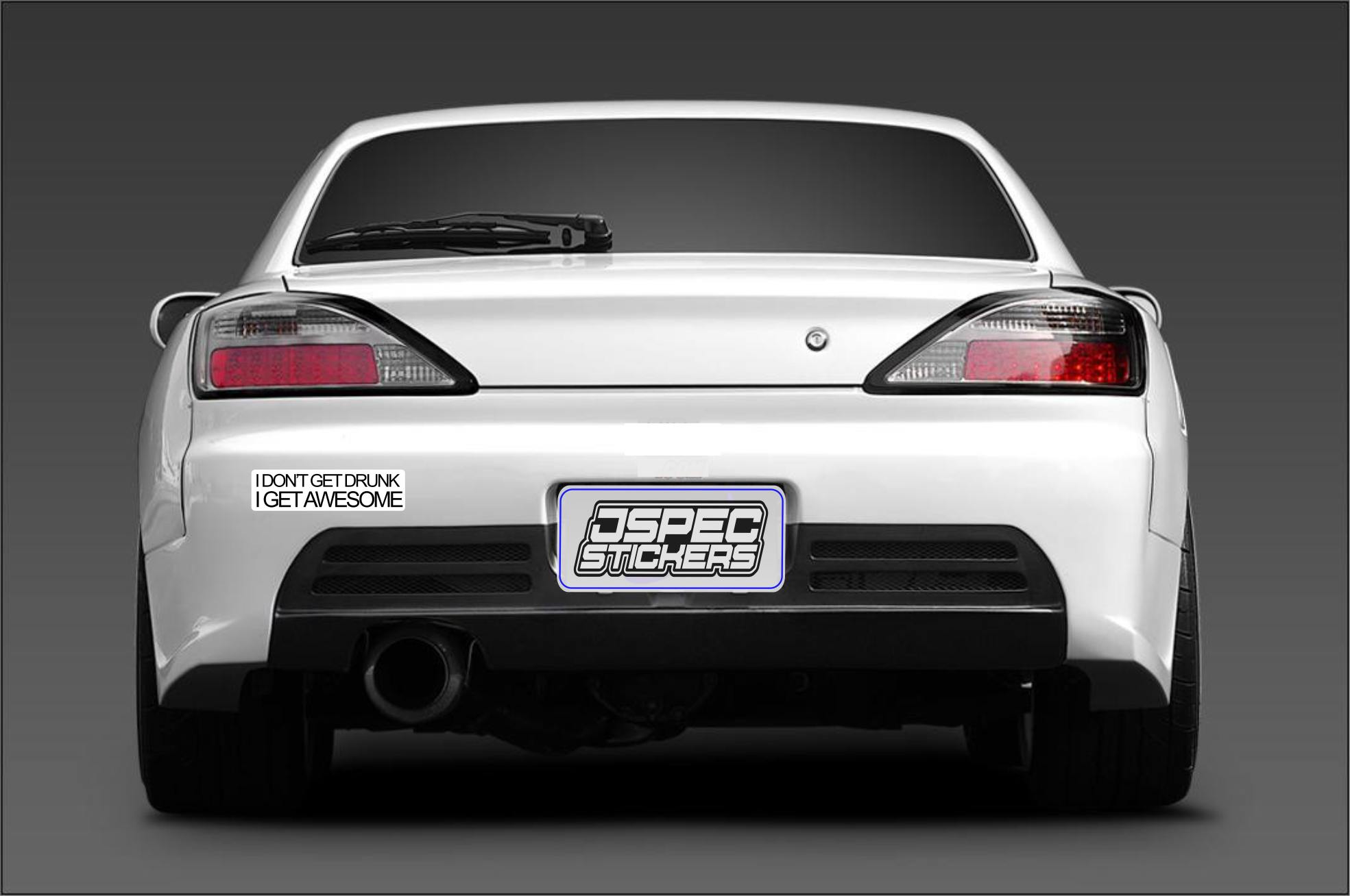 I DONT GET DRUNK, I GET AWESOME BUMPER STICKER - Jspec Stickers
