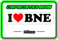I LOVE BNE BUMPER STICKER - Jspec Stickers