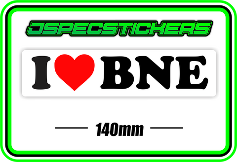 I LOVE TURBO BUMPER STICKER