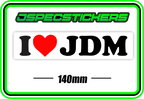 I LOVE JDM BUMPER STICKER - Jspec Stickers