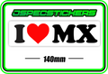 I LOVE MX BUMPER STICKER - Jspec Stickers
