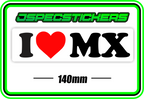 I LOVE MX BUMPER STICKER - Jspec Stickers