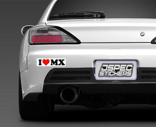 I LOVE MX BUMPER STICKER - Jspec Stickers