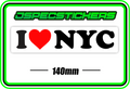 I LOVE NYC BUMPER STICKER - Jspec Stickers