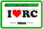 I LOVE RC BUMPER STICKER - Jspec Stickers