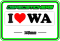 I LOVE WA BUMPER STICKER - Jspec Stickers