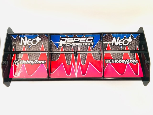 MUGEN MBX8 WING & RADIO BOX JWRAP - Jspec Stickers