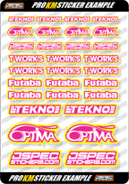 KM EDITION CUSTOM PRO STICKER SHEET - Jspec Stickers