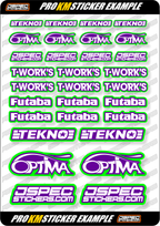 KM EDITION CUSTOM PRO STICKER SHEET - Jspec Stickers