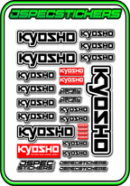 KYOSHO STICKER SHEET A5 - Jspec Stickers