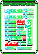 KYOSHO STICKER SHEET A5 - Jspec Stickers