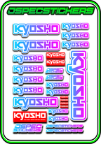 KYOSHO STICKER SHEET A5 - Jspec Stickers